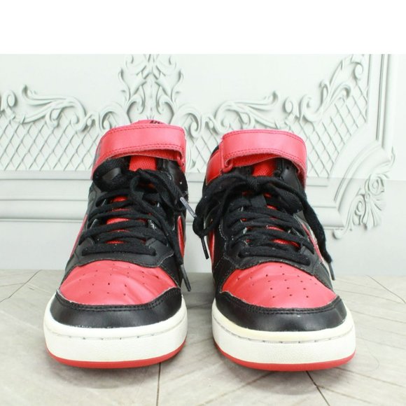 Nike Court Borough Mid 2 Multicolor Leather Basketball Sneakers Shoes Sz 6 Youth - Picture 4 of 9